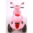 Kinderfahrzeug - Elektro Kindermotorrad Roller-Scooter - 6V mit Mp3 - Neuheit-Rosa