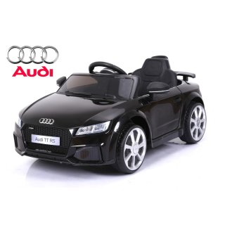 Kinderfahrzeug - Elektro Auto "Audi TTRS" - lizenziert - 12V7AH Akku und 2 Motoren- Ferngesteuert +MP3-Schwarz