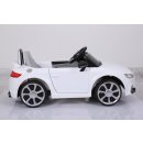 Kinderfahrzeug - Elektro Auto "Audi TTRS" - lizenziert - 12V7AH Akku und 2 Motoren- Ferngesteuert +MP3-Weiss