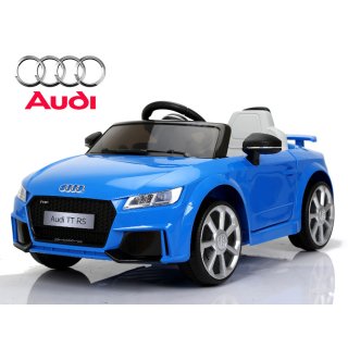 Kinderfahrzeug - Elektro Auto "Audi TTRS" - lizenziert - 12V7AH Akku und 2 Motoren- Ferngesteuert +MP3-Blau