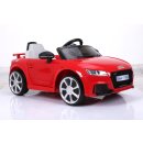 Kinderfahrzeug - Elektro Auto "Audi TTRS" - lizenziert - 12V7AH Akku und 2 Motoren- Ferngesteuert +MP3-Rot