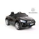 Kinderfahrzeug - Kinder Elektroauto Mercedes SL500 MP3 Radio Bluetooth Ledersitz EVA Schwarz