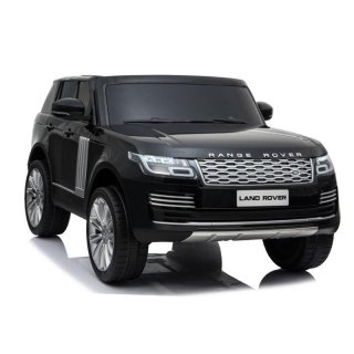 Kinderfahrzeug - Elektro Auto Land Rover Range Rover - lizenziert - Ledersitz, EVA, 2x 12V7AH, 4 Motoren 2,4Ghz Fernsteuerung, MP3, Schwarz, Doppelsitzer