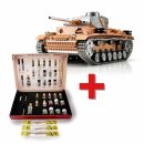 Torro 1/16 RC Panzer III unlackiert IR + Solution Box