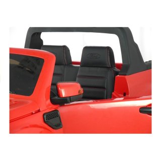 Kinderfahrzeug Elektroauto für Kinder Ford Ranger Wildtrak Doppelsitzer Rot 4x45W Ledersitze EVA LCD