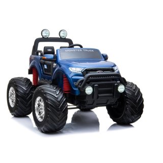 Kinderfahrzeug Elektroauto für Kinder "Ford Ranger Monster" blau lackiert 4x45W Ledersitze EVA