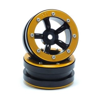 Beadlock Wheels PT-Safari Schwarz/Gold 1.9 (2 St.) ABSIMA MT0010BGO