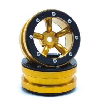 Beadlock Wheels PT-Safari Gold/Schwarz 1.9 (2 St.) ABSIMA MT0010GOB