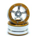 Beadlock Wheels PT-Safari Silber/Gold 1.9 (2 St.) ABSIMA...