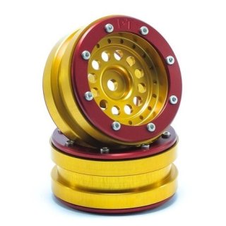Beadlock Wheels PT-Bullet Gold/Rot 1.9 (2 St.) ABSIMA MT0020GOR