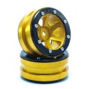 Beadlock Wheels PT- Slingshot Gold/Schwarz 1.9 (2 St.)...