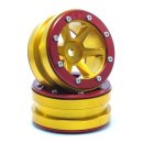 Beadlock Wheels PT- Slingshot Gold/Rot 1.9 (2 St.) ABSIMA...
