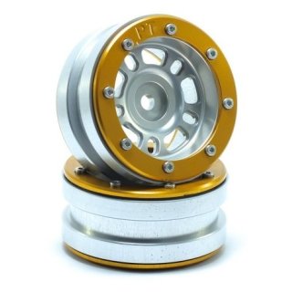 Beadlock Wheels PT- Distractor Silber/Gold 1.9 (2 St.) ABSIMA MT0040SGO
