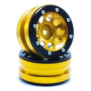 Beadlock Wheels PT- Ecohole Gold/Schwarz 1.9 (2 St.) ABSIMA MT0050GOB