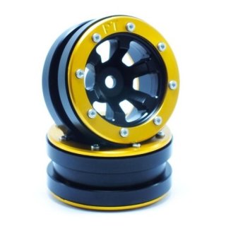 Beadlock Wheels PT- Claw Schwarz/Gold 1.9 (2 St.) ABSIMA MT0060BGO