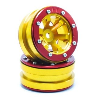 Beadlock Wheels PT- Claw Gold/Rot 1.9 (2 St.) ABSIMA MT0060GOR