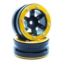 Beadlock Wheels PT- Wave Schwarz/Gold 1.9 (2 St.) ABSIMA...