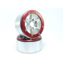 Beadlock Wheels SIXSTAR silber/rot 1.9 (2 St.) ohne...