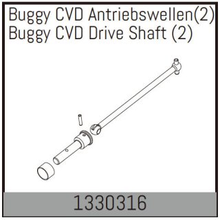 Buggy CVD Antriebswellen (2 St.) ABSIMA 1330316