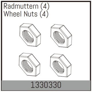 Radmuttern (4 St.) ABSIMA 1330330