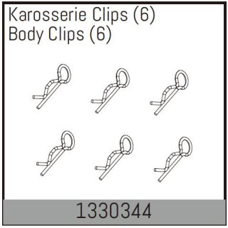 Karosserie Clips (6 St.) ABSIMA 1330344