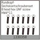 Rundkopf-Sechskantschrauben HM4*11 (12 St.) ABSIMA 1330358
