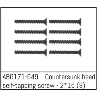 Countersunk Screw M2*15 (8PCS) ABSIMA ABG171-049