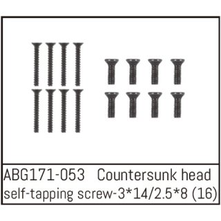 Countersunk Screw M3*14 (8PCS) / M2.5*8 (8PCS) ABSIMA ABG171-053