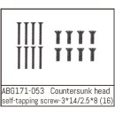 Countersunk Screw M3*14 (8PCS) / M2.5*8 (8PCS) ABSIMA...