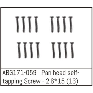 Pan Head Screw M2.6*15 (16) ABSIMA ABG171-059