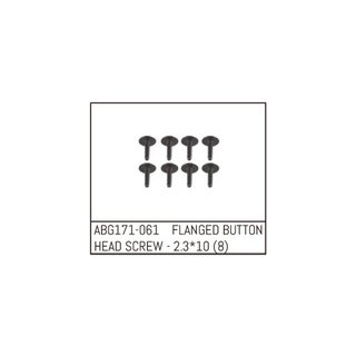 Flanged Button Head Screw M2.3*10 (8PCS) ABSIMA ABG171-061