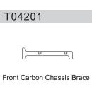 Carbon Chassisversteifung vorne TM4V2 1:10 4WD Comp....