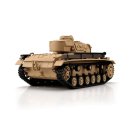 Torro 1/16 RC Panzer III Ausf. H sand BB+IR Metallketten