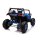 Kinderfahrzeug Quad Buggy UTV-MX Blau, 24 Volt, Doppelsitzer, Leder, EVA, Allrad, MP3, 142 cm XXL