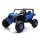 Kinderfahrzeug Quad Buggy UTV-MX Blau, 24 Volt, Doppelsitzer, Leder, EVA, Allrad, LCD, MP4, 142 cm XXL