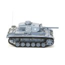 RC Panzer "Kampfwagen III" 1:16 Heng Long Rauch&Sound  mit Stahlgetriebe und 2,4Ghz Fernsteuerung - V7.0 - Pro