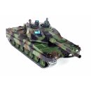 RC Panzer "German Leopard 2A6" Heng Long 1:16 mit R&S, Stahlgetriebe und Metallketten V7.0 - Upg-A