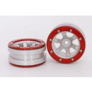 Beadlock Wheels PT- Claw Silber/Rot 1.9 (2 St.)