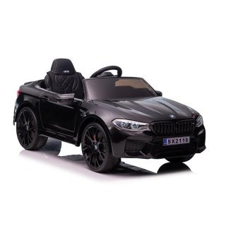 Elektro Kinderfahrzeug "BMW M5 Drift Version" - lizenziert - 2x 12V7A Akku, 2 Motoren 2,4Ghz Fernsteuerung, MP3, Ledersitz, EVA