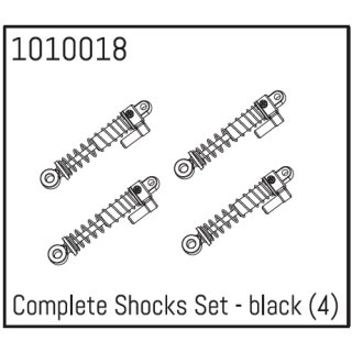 Complete Shocks Set - black (4 St.) Micro Crawler 1:18 u. 1:24