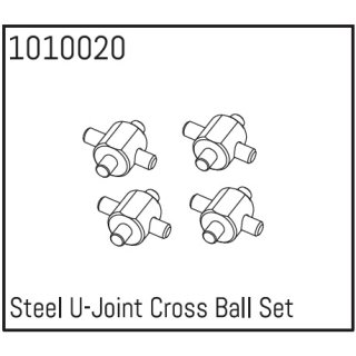 Steel U-Joint Cross Ball Set Micro Crawler 1:18 u. 1:24