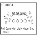 Roll Cage with Light Mount Set - black Micro Crawler 1:18