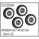GRABBER M/T Wheel Set - black (4 St.) Micro Crawler 1:18