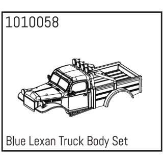 Blue Lexan Truck Body Set Micro Crawler 1:18