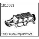 Yellow Lexan Jeep Body Set Micro Crawler 1:18