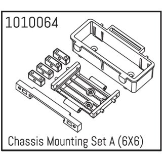 Chassis Mounting Set A ( Conqueror 6X6 ) Micro Crawler 1:18