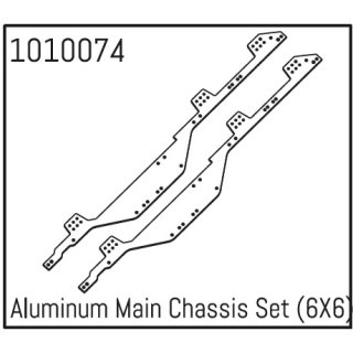 Aluminum Main Chassis Set (6X6) Micro Crawler 1:18