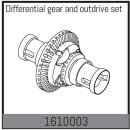 Differential gear and outdrive set