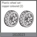 Plastic wheel set - copper-coloured (2 Pcs.)