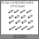 Pin Set 1.5×8/2×8/2.5×8.5/2×13 (4x4)
